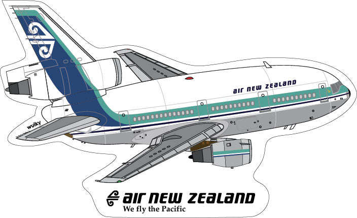 Sticker - 3x5 inches - DC10 - Air New Zealand