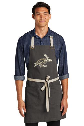 Apron - Full length two pocket canvas - Gray - Honu