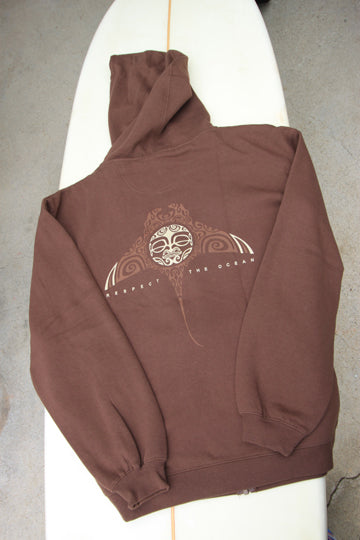 Zip Up - Hoodie - Manta Ray